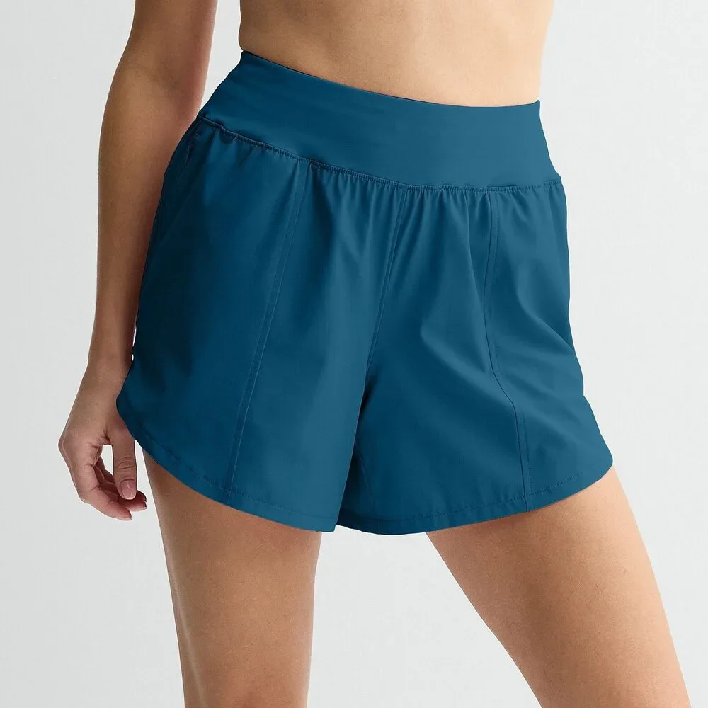 Pre-Owned Dance Tek Gear Athletic Shorts Small Adult Blue Gymnastics Jazz